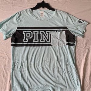 VS PINK TSHIRT LIGHT BLUE